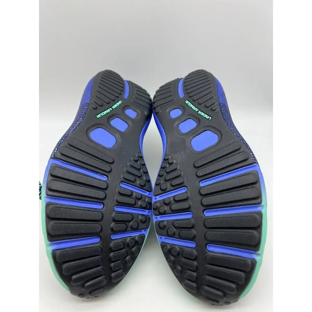 Under Armour HOVR Phantom 3 Running Shoes Black/Periwinkle 3026993-001 Men Sz 10